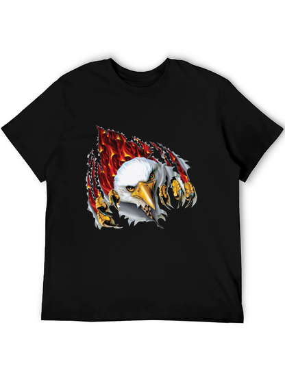Eagle Graphic Black T-Shirt for Men
