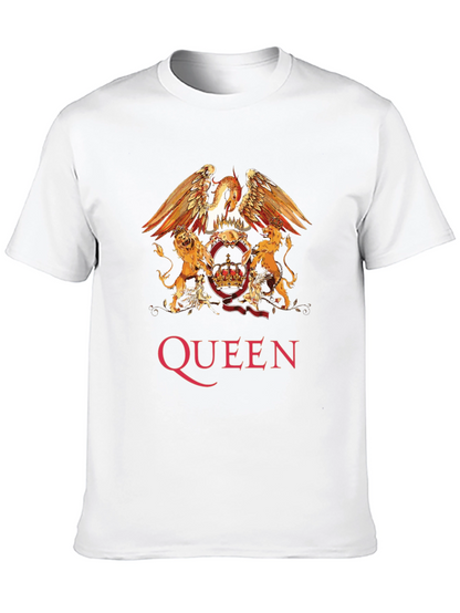 Queen Band Crest Graphic Print T-Shirt