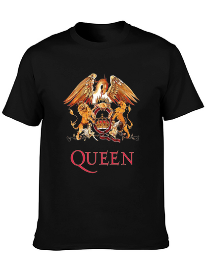 Queen Band Crest Graphic Print T-Shirt