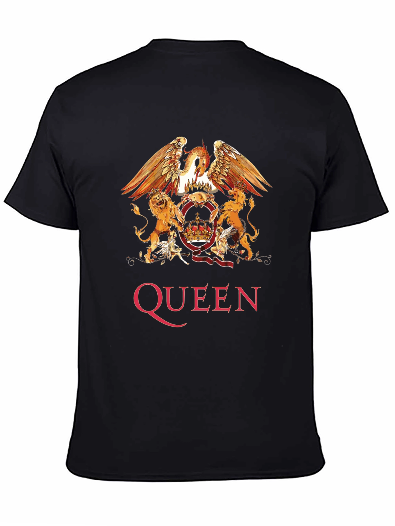 Queen Band Crest Graphic Print T-Shirt