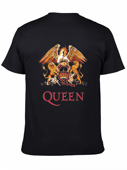 Queen Band Crest Graphic Print T-Shirt