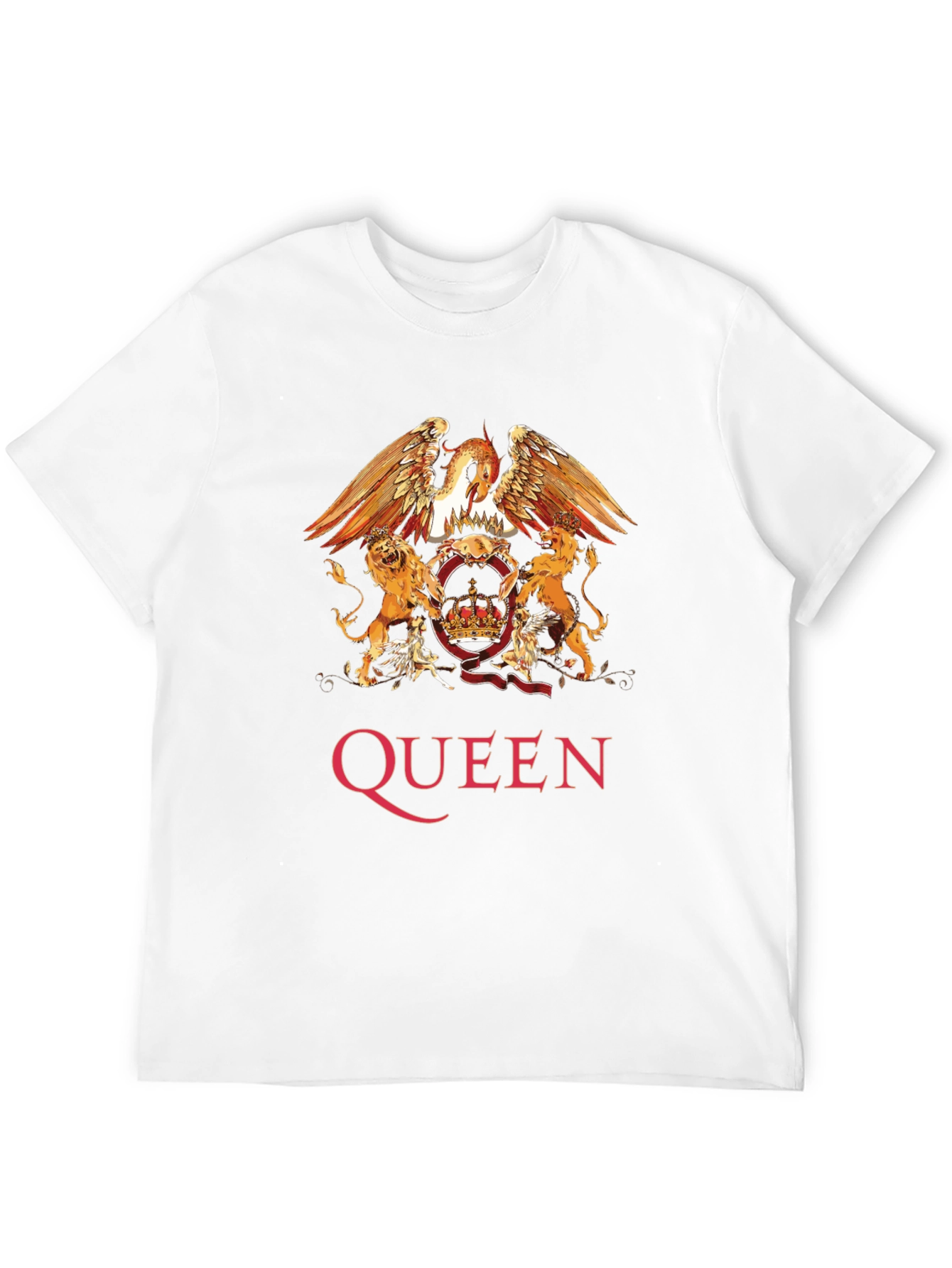 Queen Band Crest Graphic Print T-Shirt