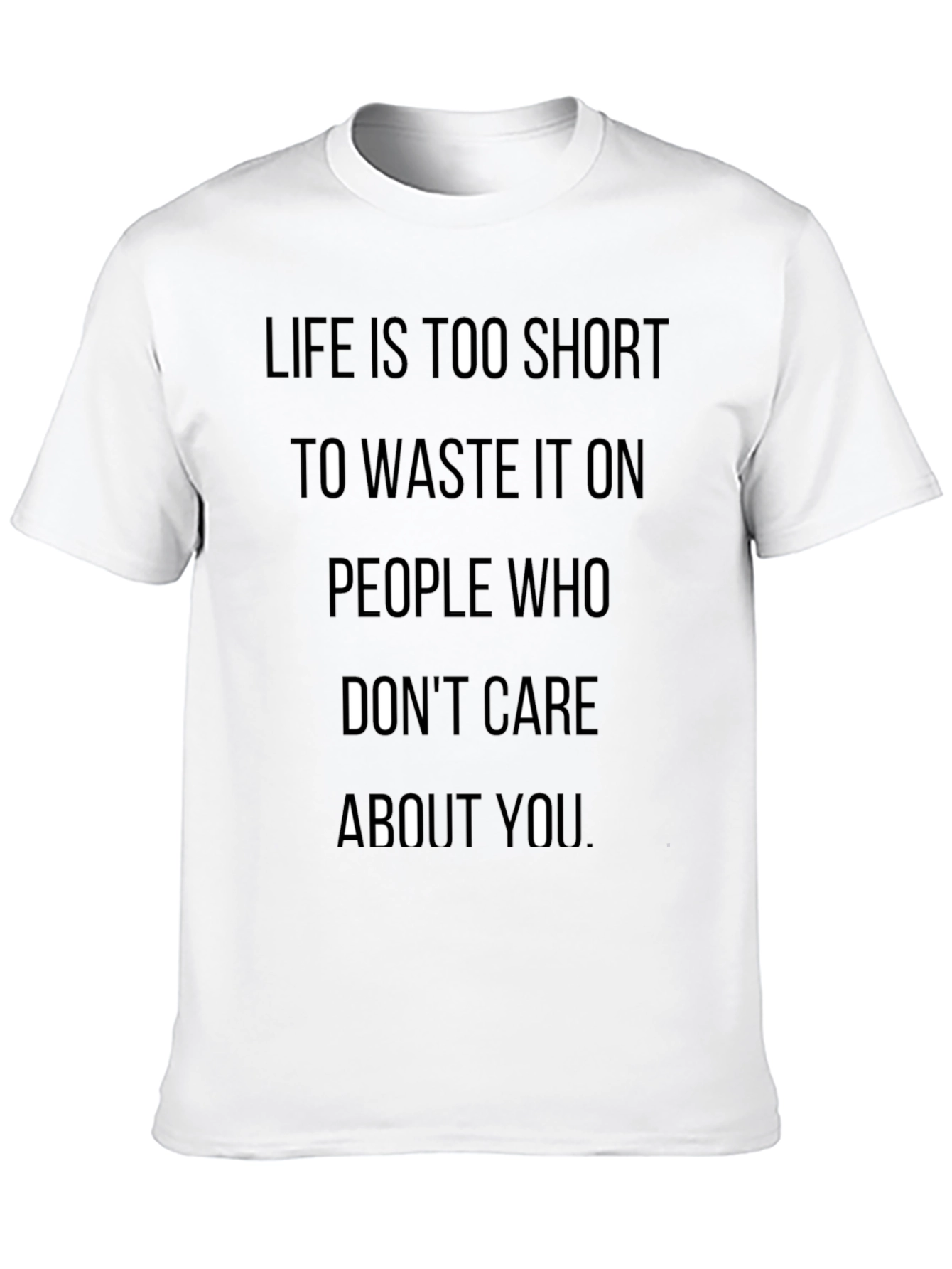 Life is Too Short Graphic T-Shirt - Black