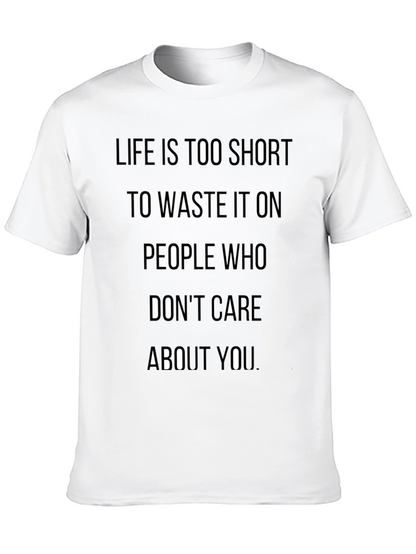 Life is Too Short Graphic T-Shirt - Black