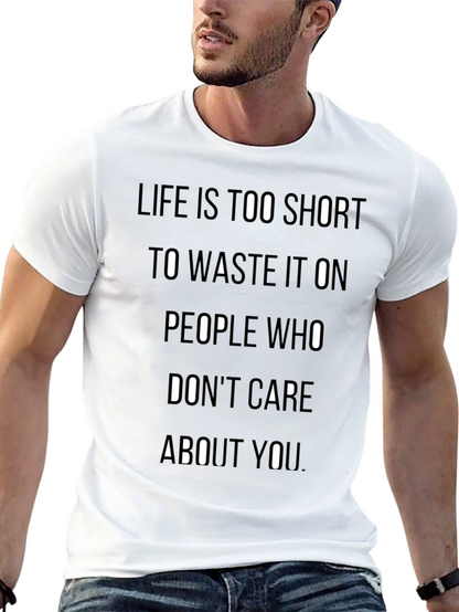 Life is Too Short Graphic T-Shirt - Black