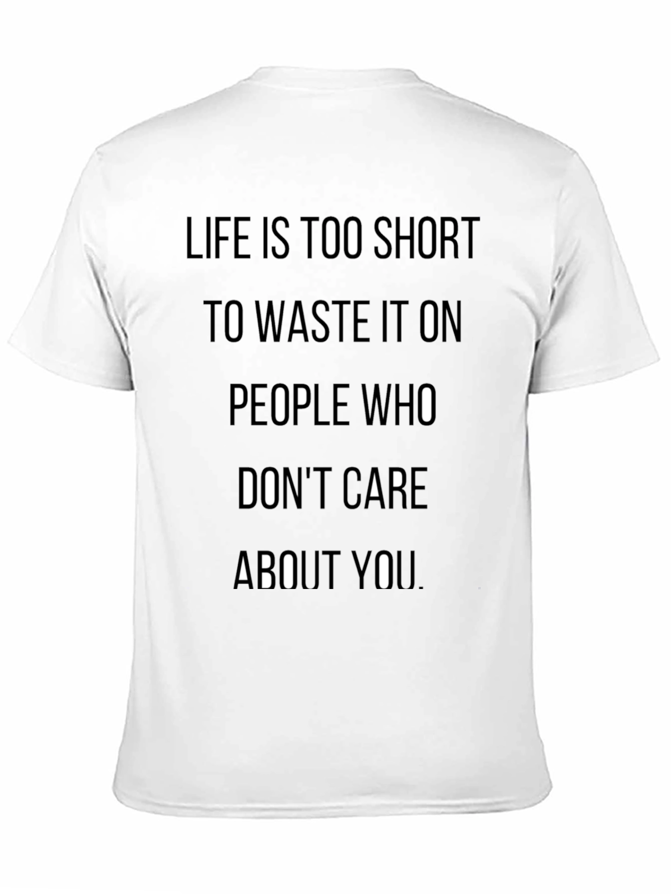 Life is Too Short Graphic T-Shirt - Black