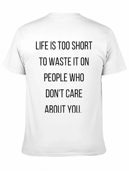Life is Too Short Graphic T-Shirt - Black