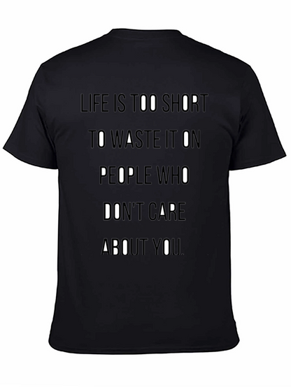 Life is Too Short Graphic T-Shirt - Black