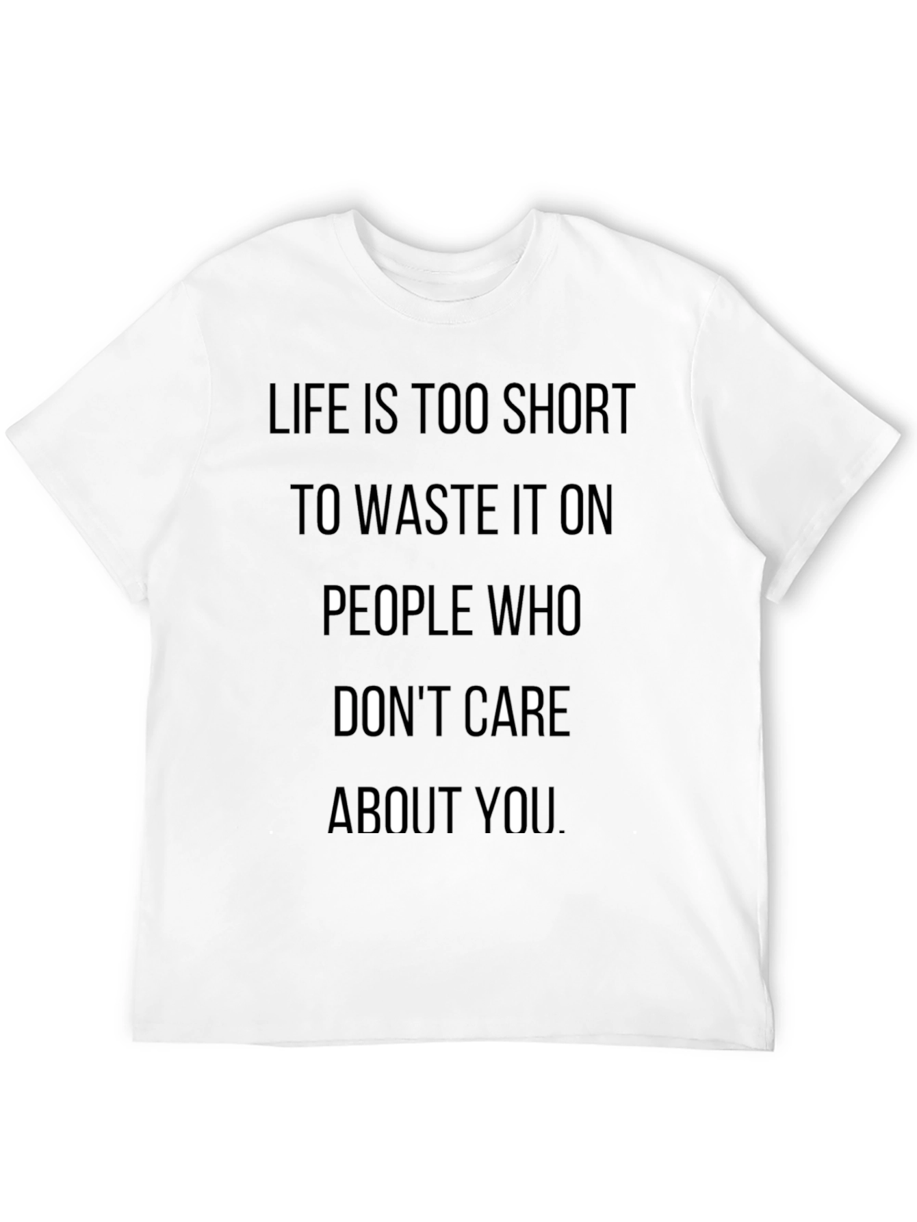 Life is Too Short Graphic T-Shirt - Black