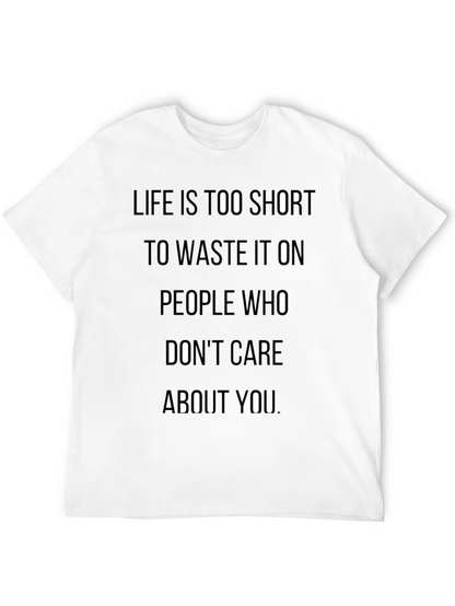 Life is Too Short Graphic T-Shirt - Black
