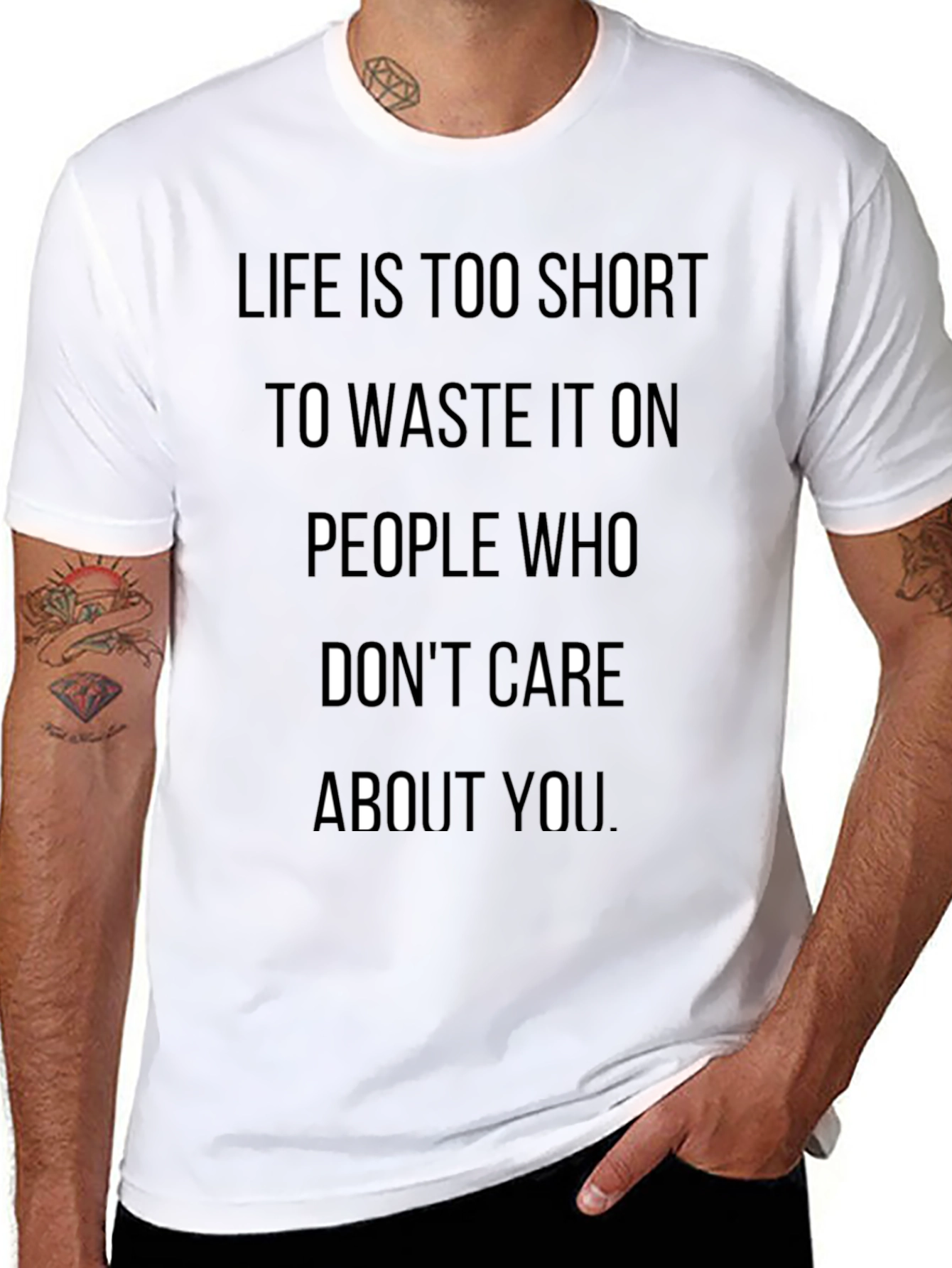 Life is Too Short Graphic T-Shirt - Black