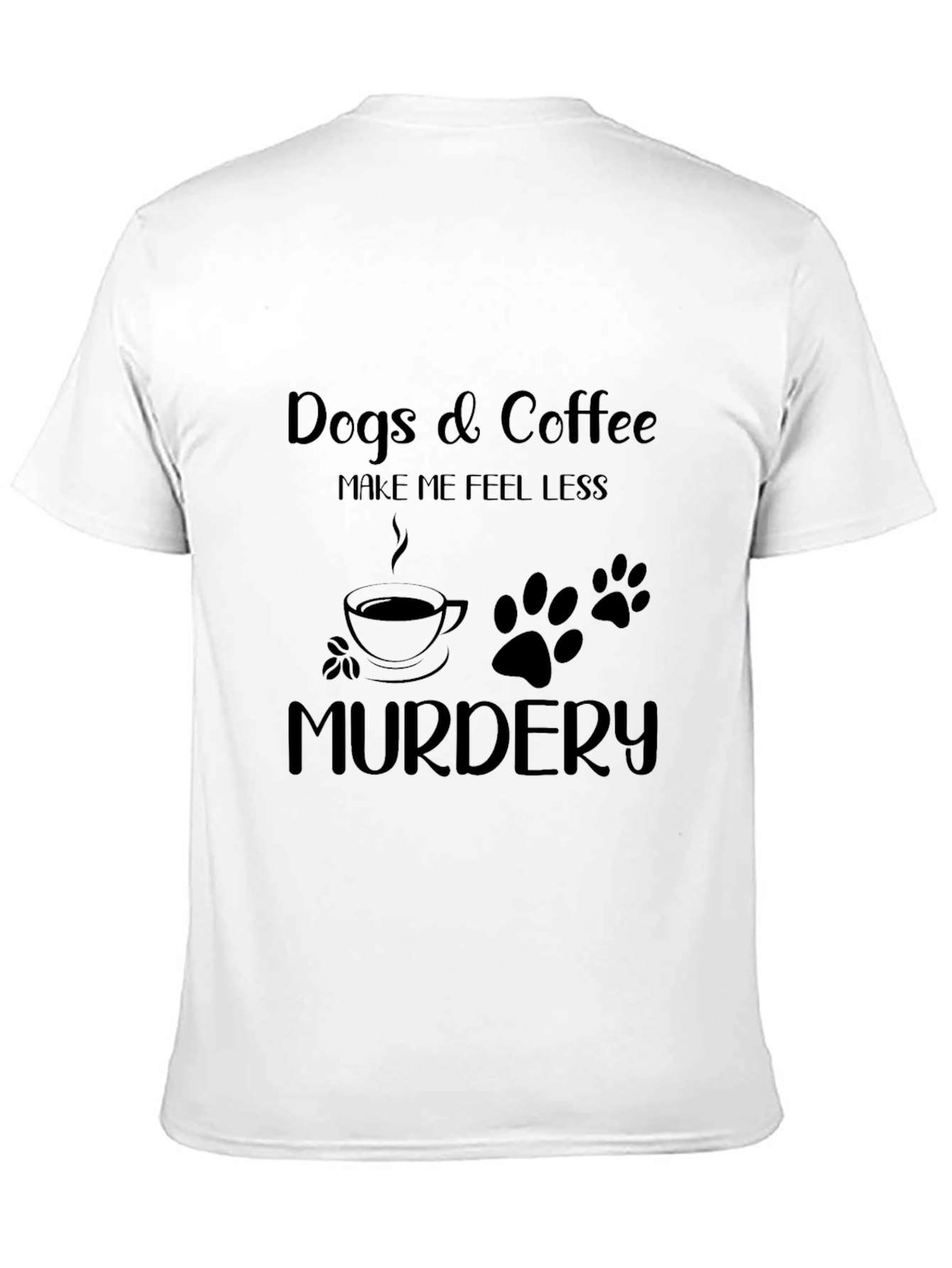 Dogs & Coffee Funny Graphic Tee
