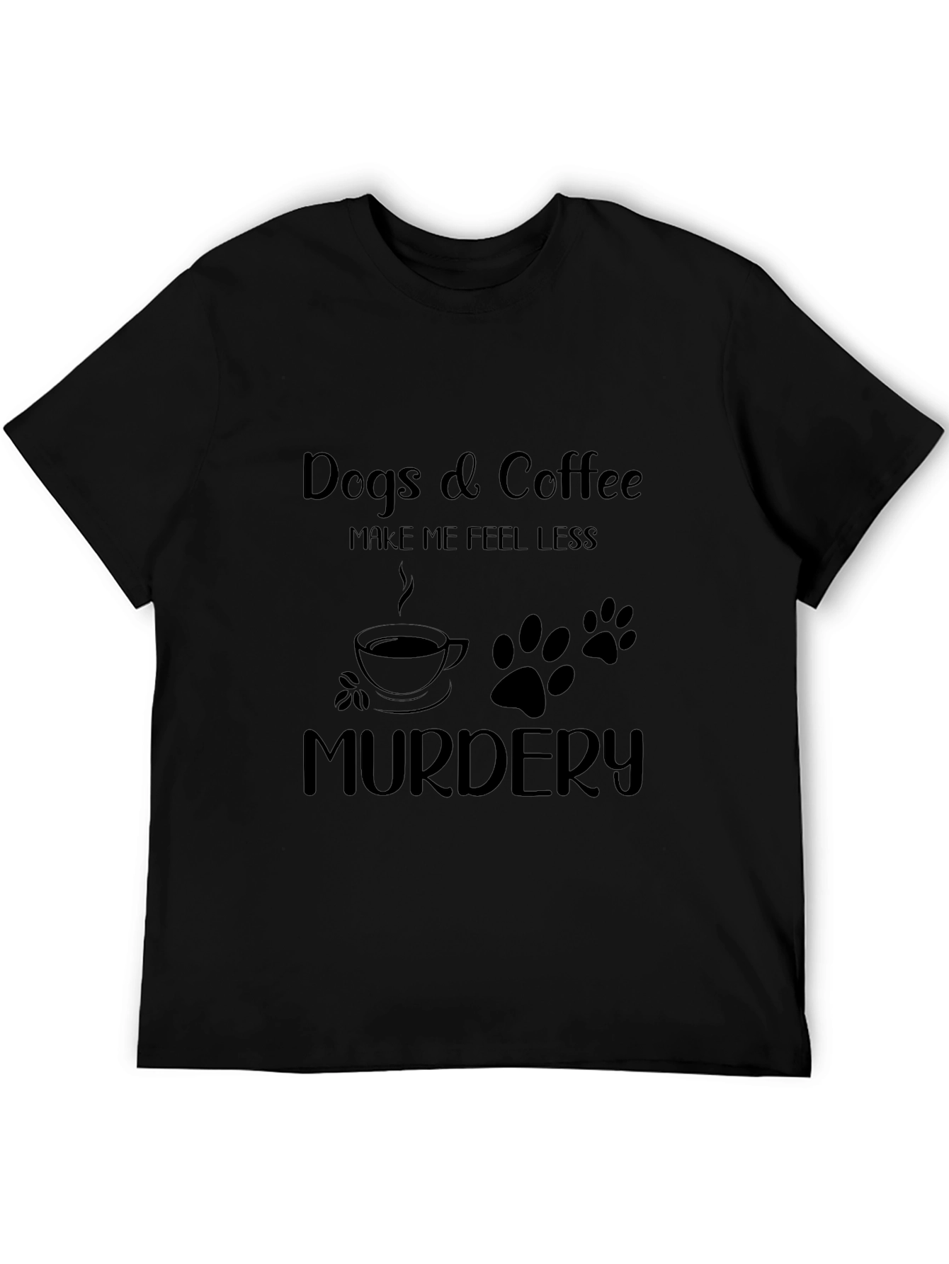 Dogs & Coffee Funny Graphic Tee