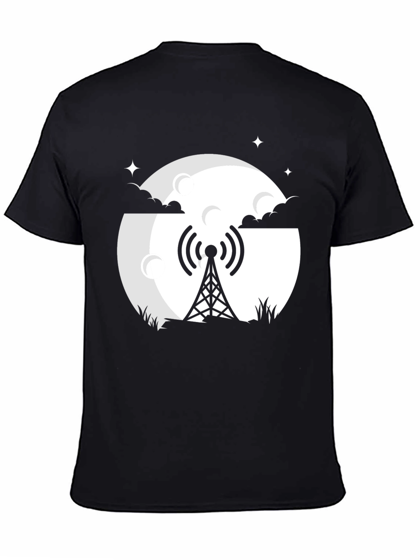 Radio Tower Graphic Tee - Nighttime Vibes