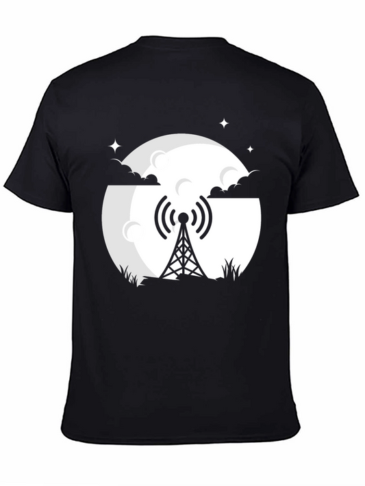 Radio Tower Graphic Tee - Nighttime Vibes