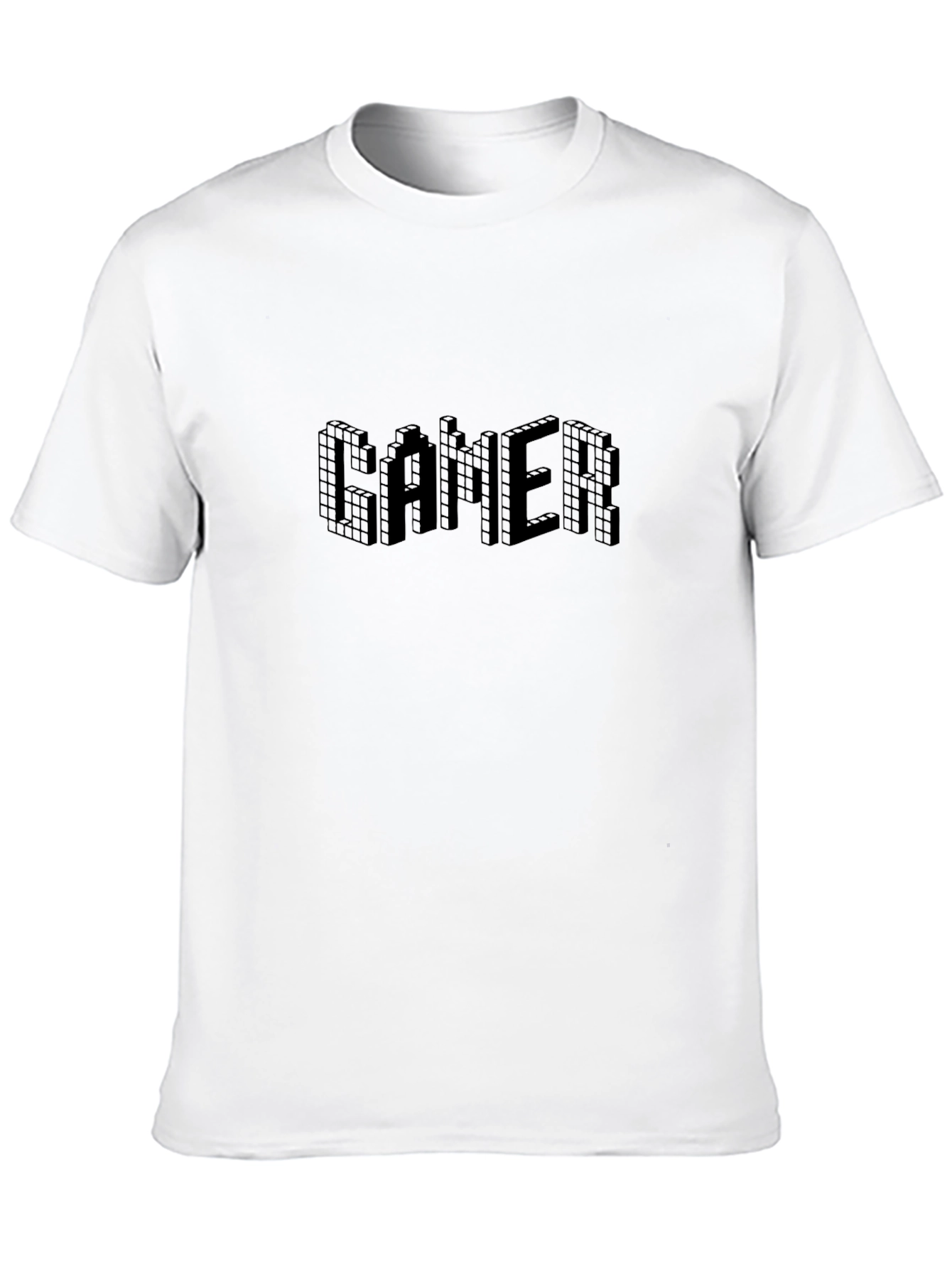 Pixel Gamer Graphic Tee - Black Short Sleeve