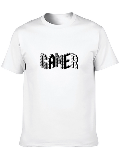 Pixel Gamer Graphic Tee - Black Short Sleeve