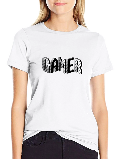 Pixel Gamer Graphic Tee - Black Short Sleeve