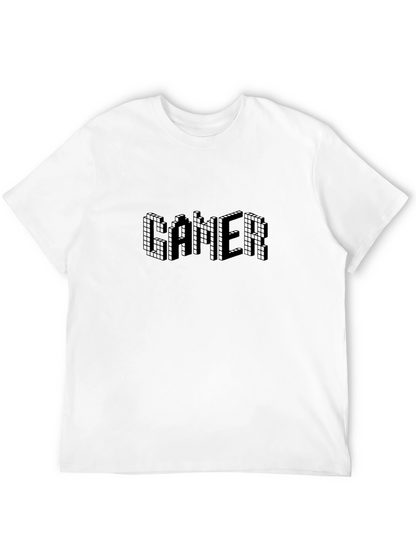 Pixel Gamer Graphic Tee - Black Short Sleeve