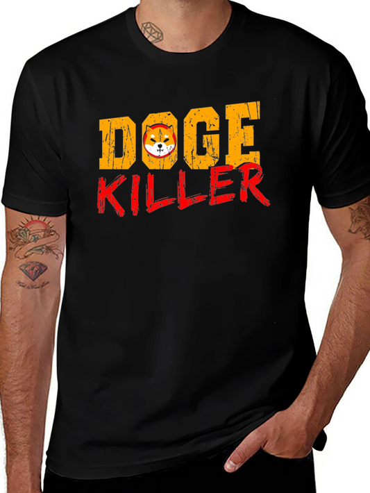Doge Killer Graphic Tee - Black Short Sleeve Shirt