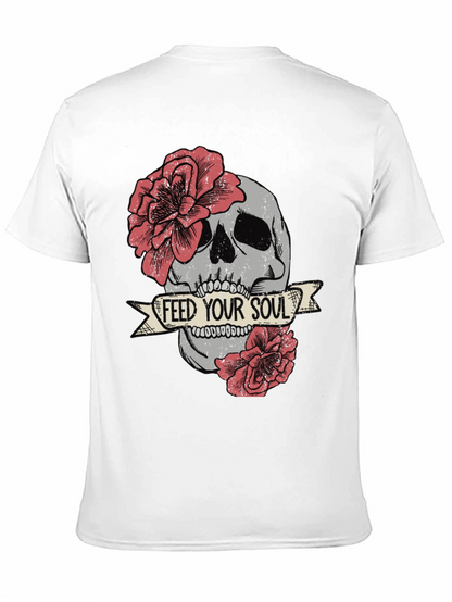 Skull & Roses Graphic Tee - Feed Your Soul
