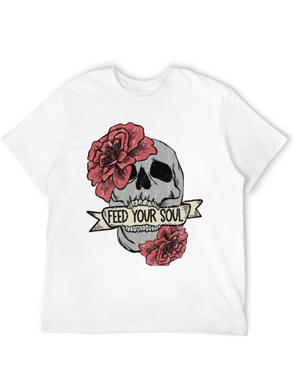 Skull & Roses Graphic Tee - Feed Your Soul