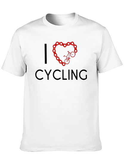 I Heart Cycling Black T-Shirt
