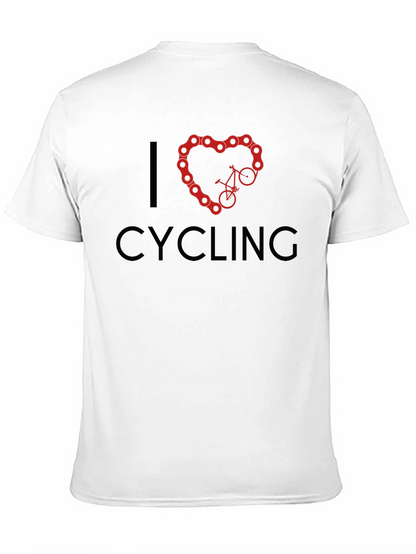 I Heart Cycling Black T-Shirt