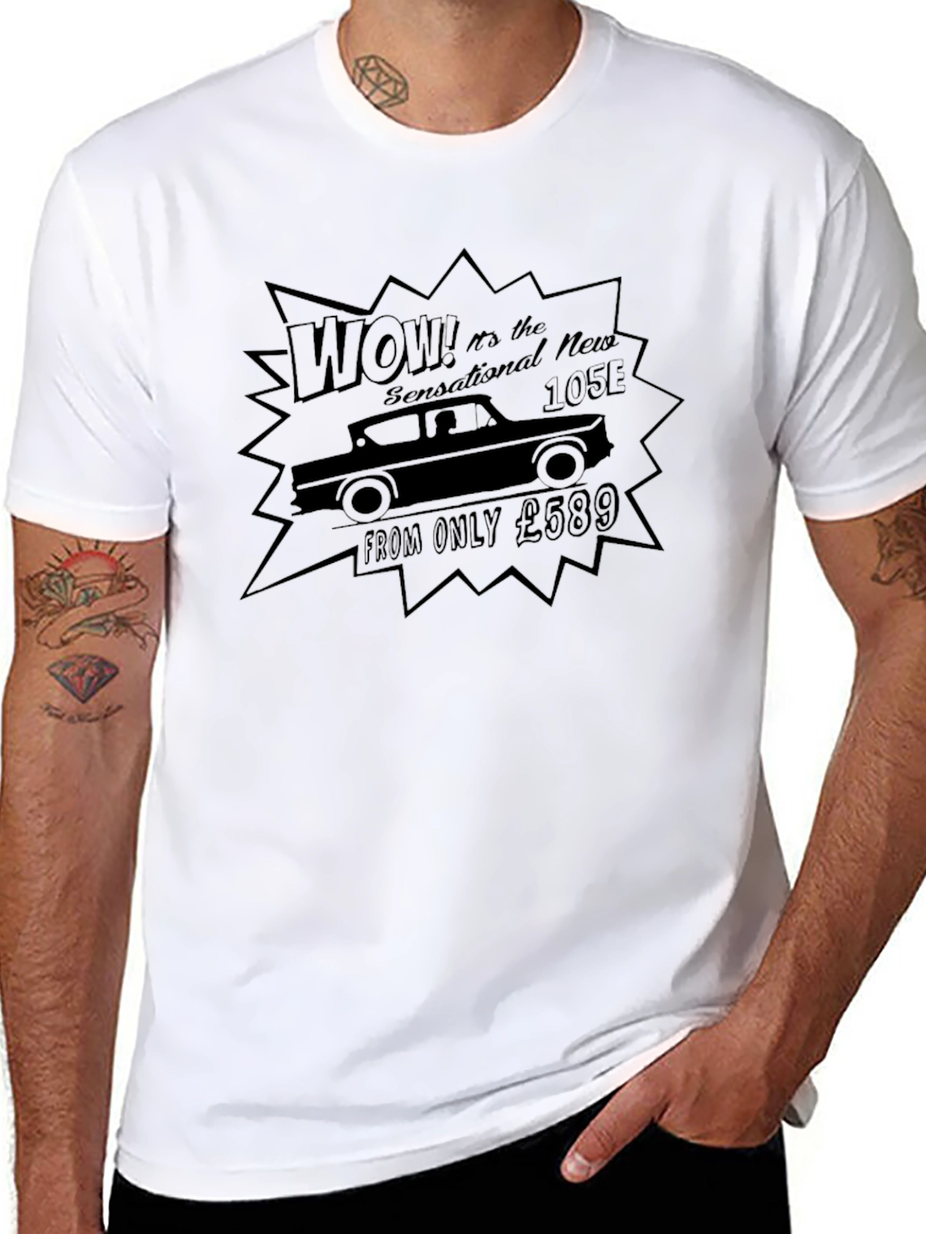 Sensational New 105E Car Graphic T-Shirt