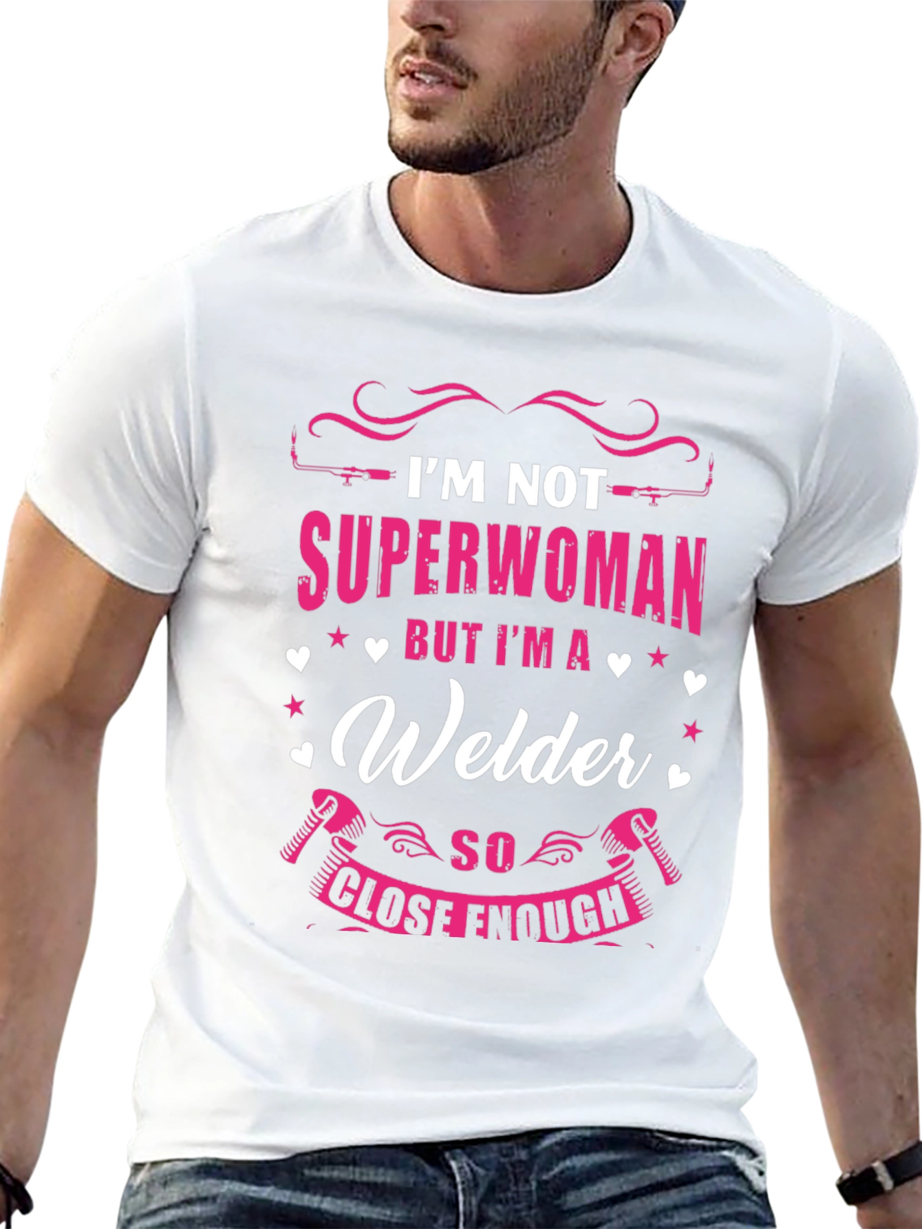 Welder Superwoman Graphic Tee