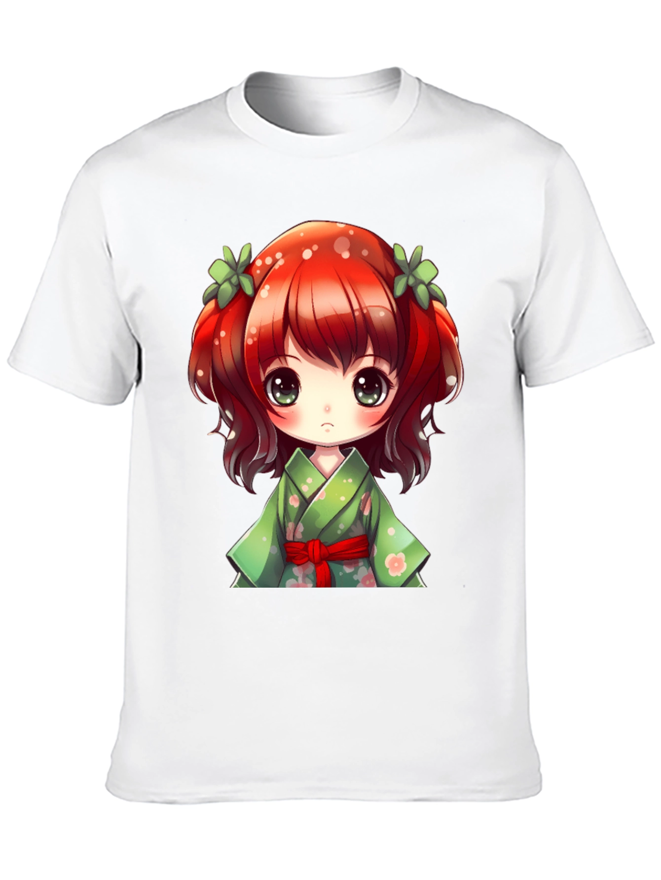 Anime Girl Graphic Tee - Kawaii Style