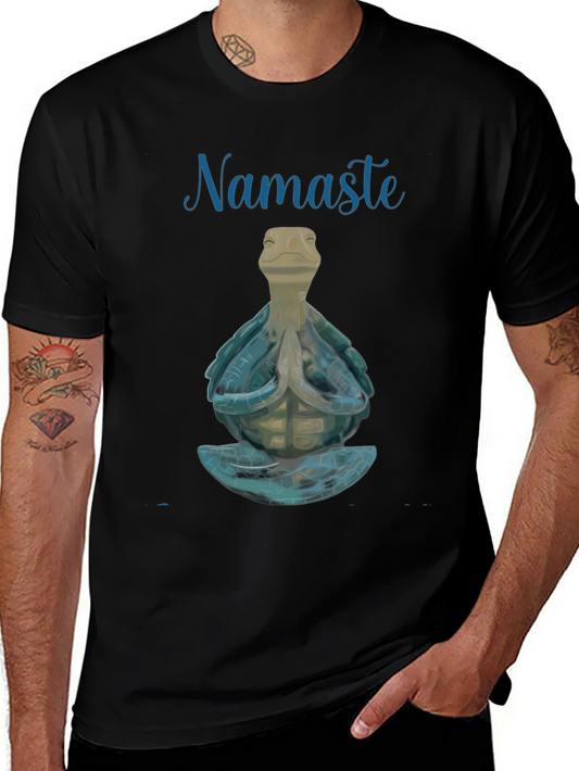 Namaste Turtle Graphic T-Shirt
