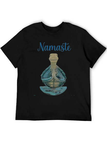 Namaste Turtle Graphic T-Shirt