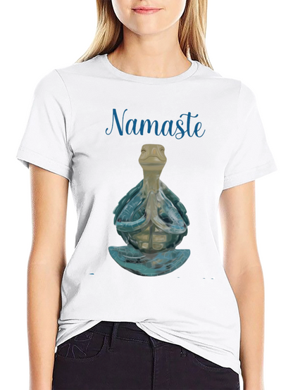 Namaste Turtle Graphic T-Shirt