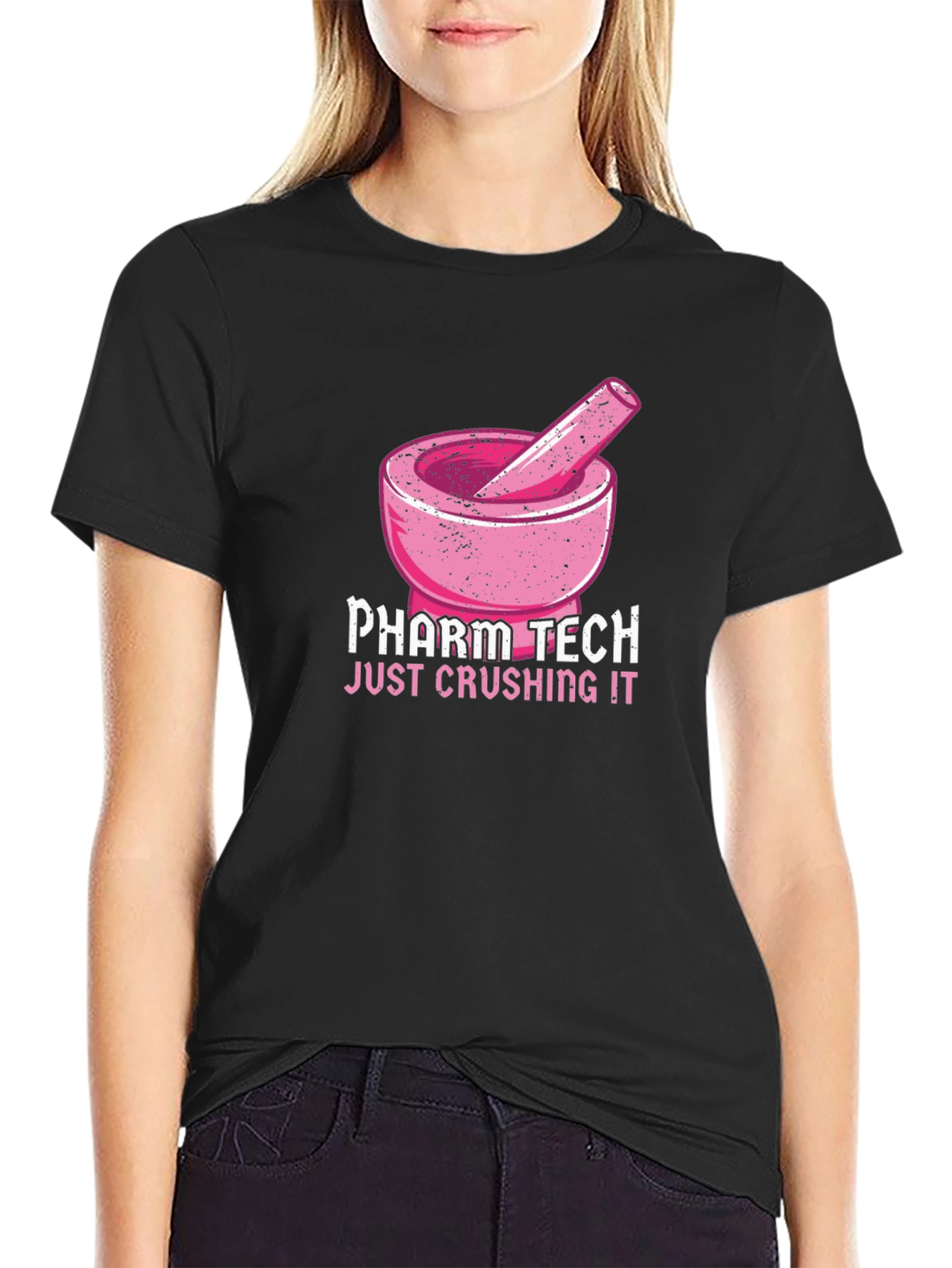 Pharm Tech Crushing It T-Shirt Pharmacy Technician Tee
