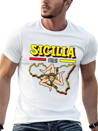 Sicilia Italia T-Shirt - Black