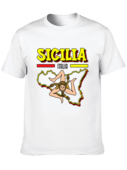 Sicilia Italia T-Shirt - Black