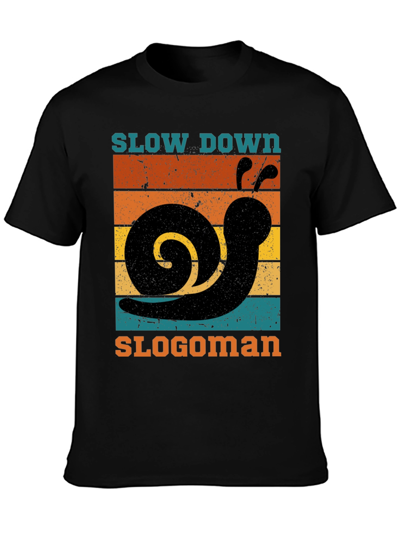 Retro Slow Down Slogoman Snail T-Shirt