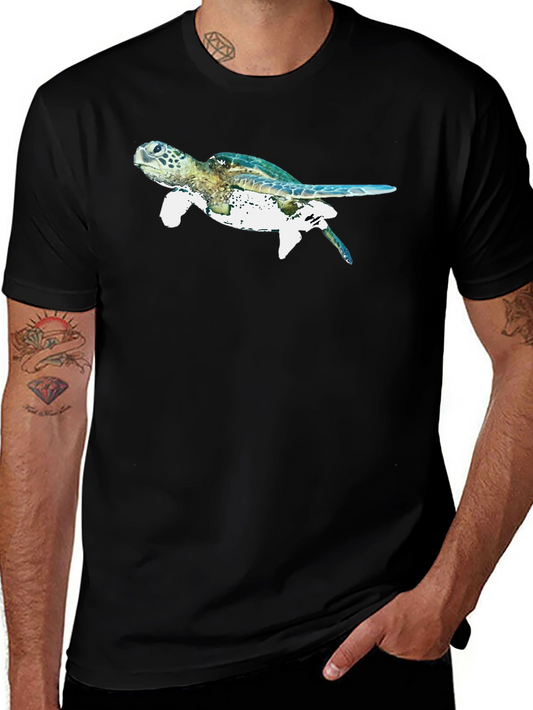 Sea Turtle Graphic Black T-Shirt