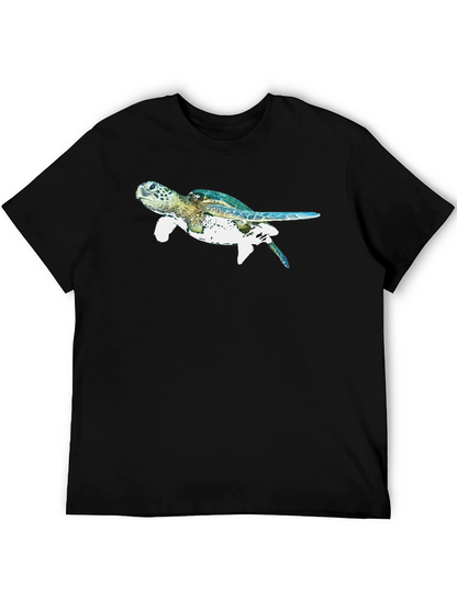 Sea Turtle Graphic Black T-Shirt