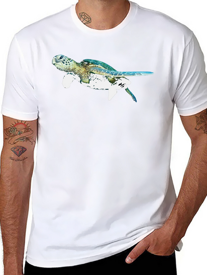 Sea Turtle Graphic Black T-Shirt