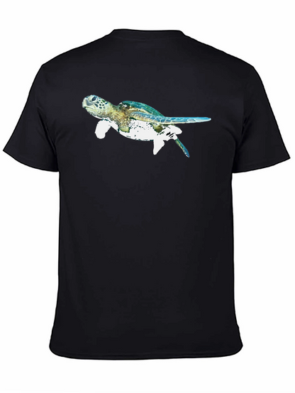 Sea Turtle Graphic Black T-Shirt