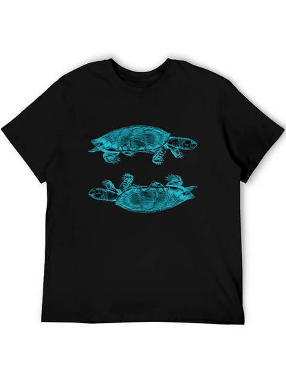 Turtle Graphic Print Crew Neck T-Shirt
