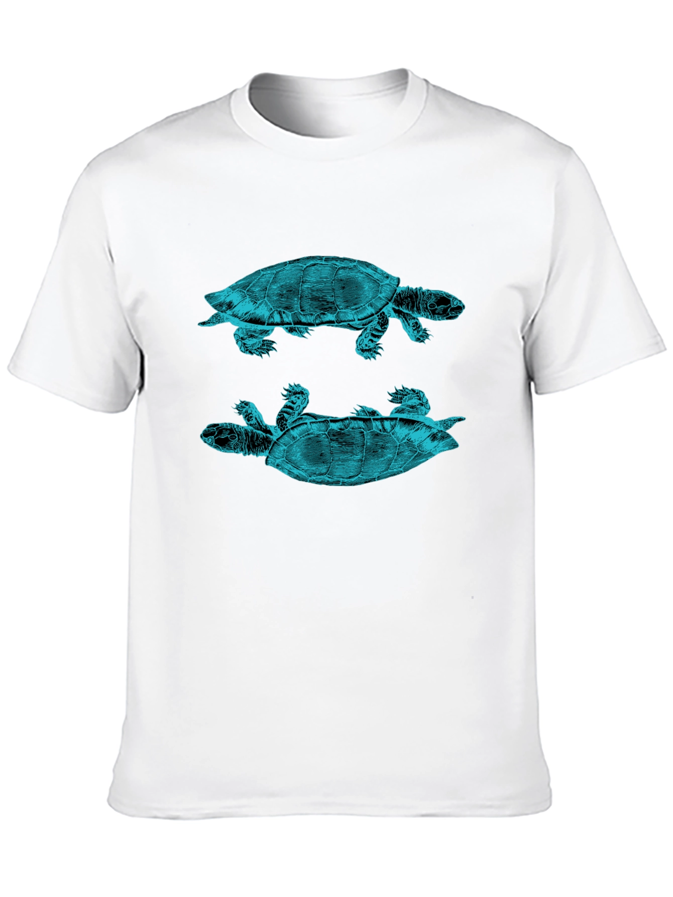 Turtle Graphic Print Crew Neck T-Shirt