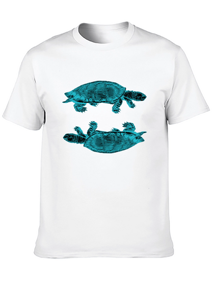 Turtle Graphic Print Crew Neck T-Shirt