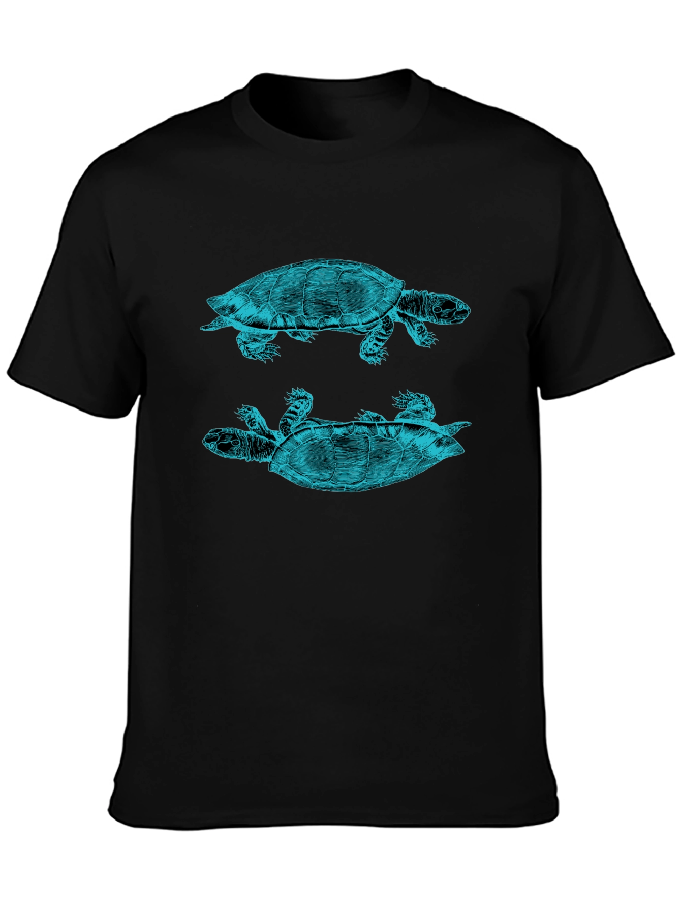 Turtle Graphic Print Crew Neck T-Shirt