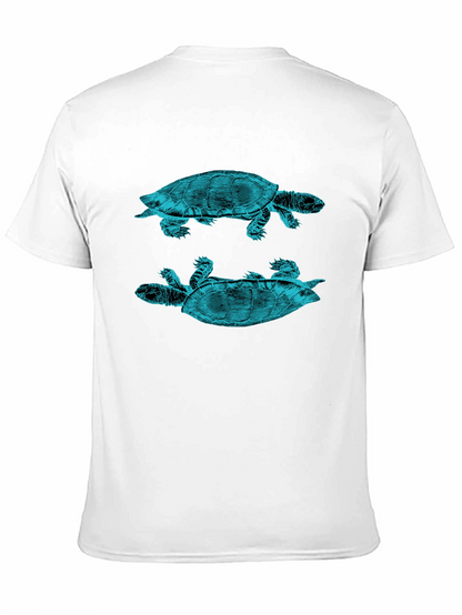 Turtle Graphic Print Crew Neck T-Shirt