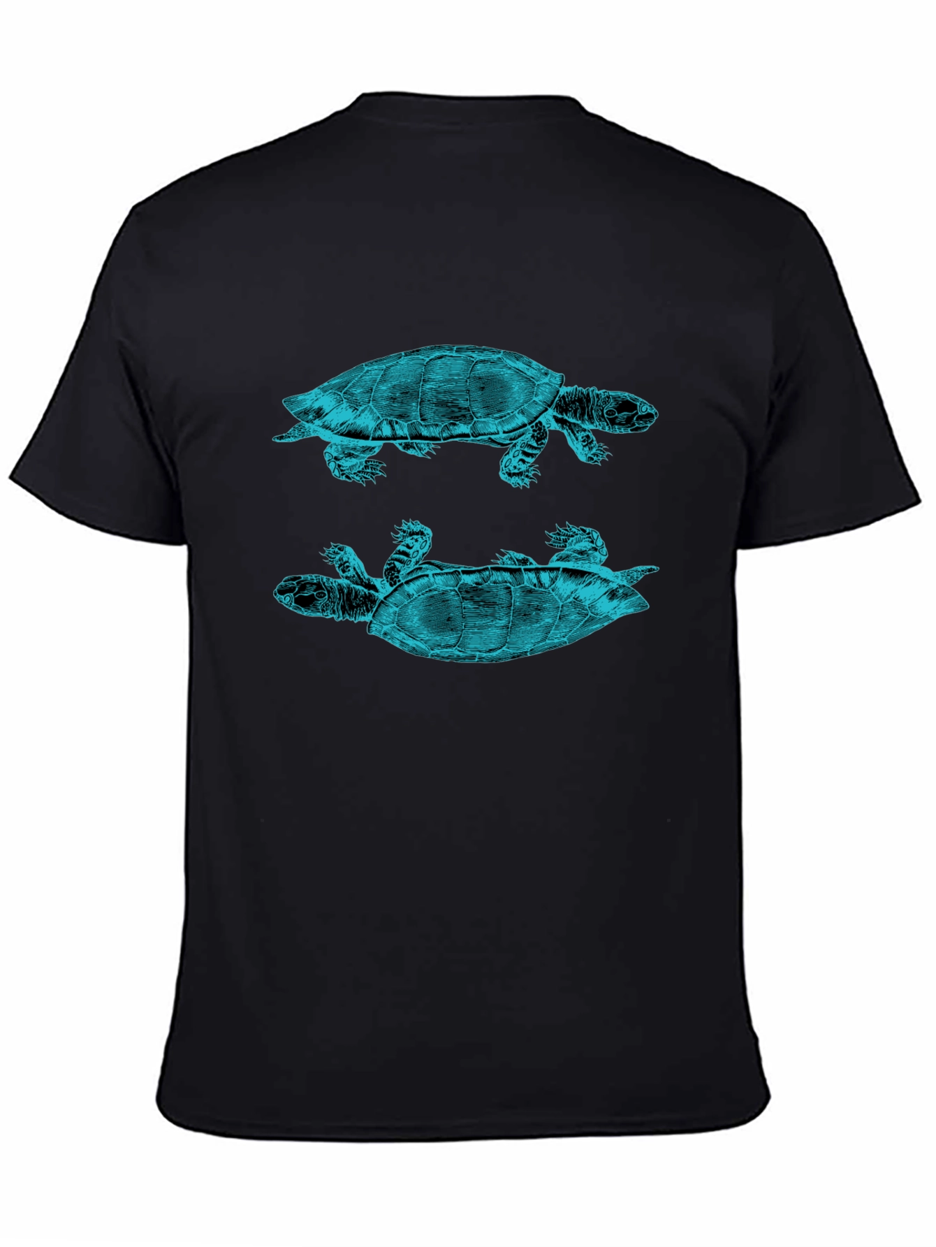 Turtle Graphic Print Crew Neck T-Shirt
