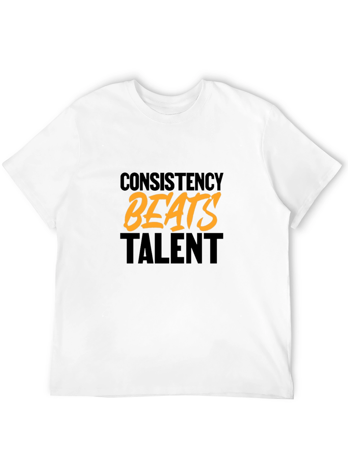 Consistency Beats Talent Black Graphic T-Shirt