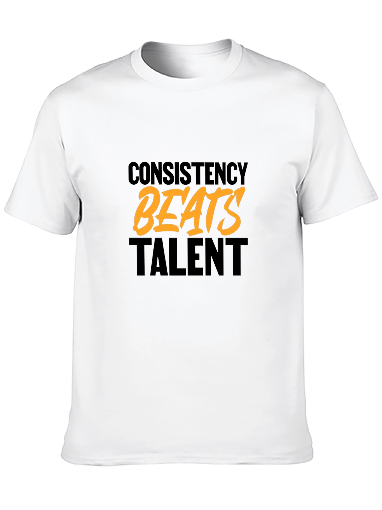 Consistency Beats Talent Black Graphic T-Shirt
